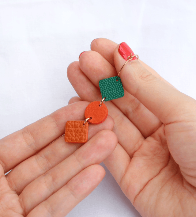 Gemma • vert, orange mat et métallisé