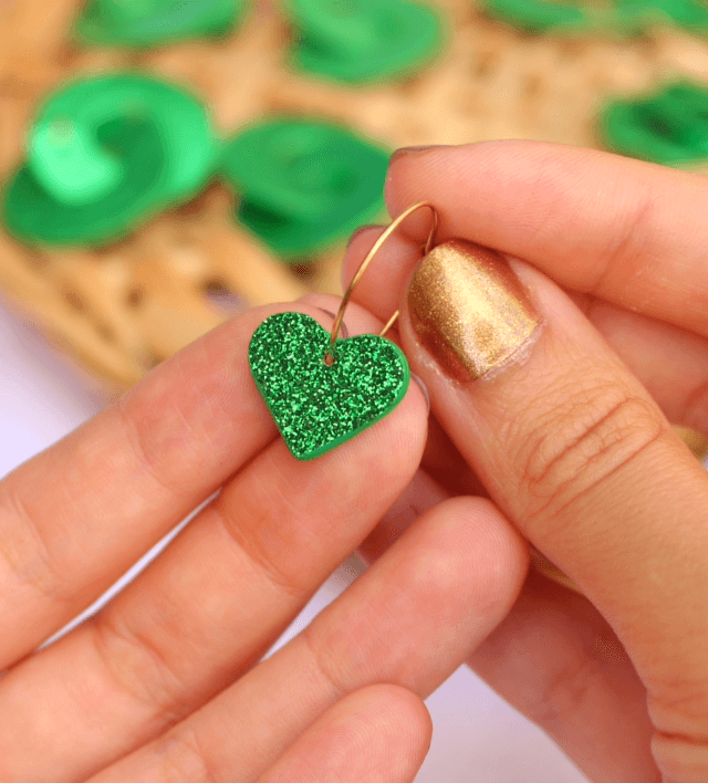 Mia • vert à paillettes