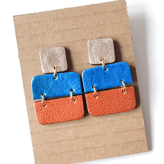 Loli • Bleu, orange métallisé 