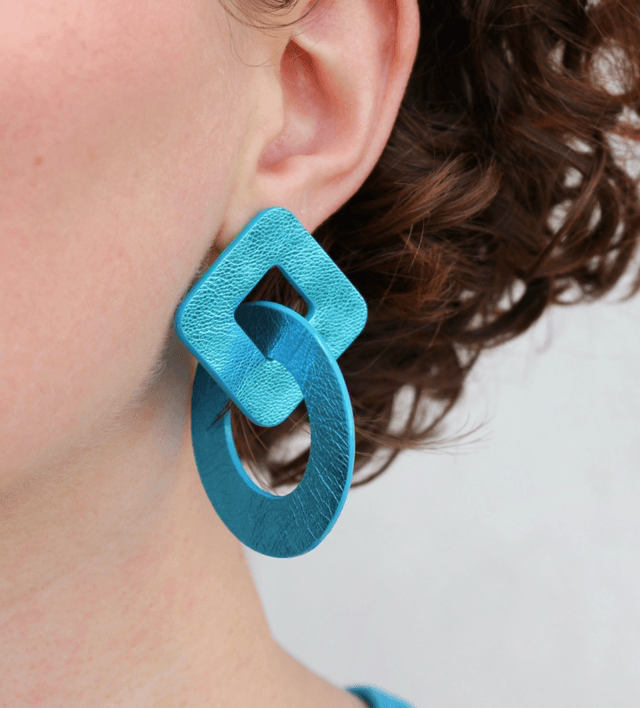 Alix • turquoise métallisé
